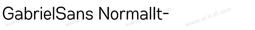 GabrielSans NormalIt字体转换